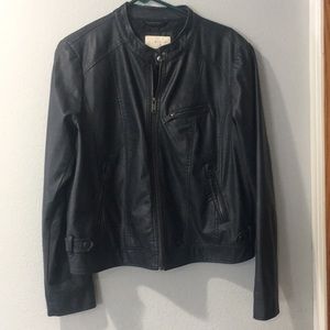 A new day XXL Navy faux leather jacket